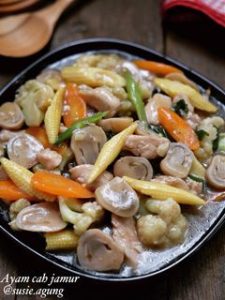 resep-ayam-cah-jamur-hidangan-lezat-dan-mudah-dibuat